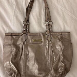 Vintage gold coach bag